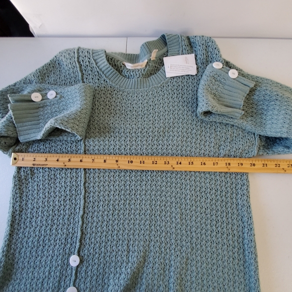 Soft Surroundings Touch of Cashmere Leander Sweater Size XL Sea Foam Green NEW - Picture 6 of 12